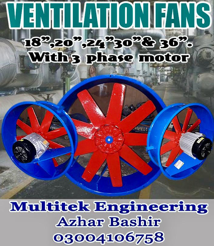 Warehouse ventilation fan